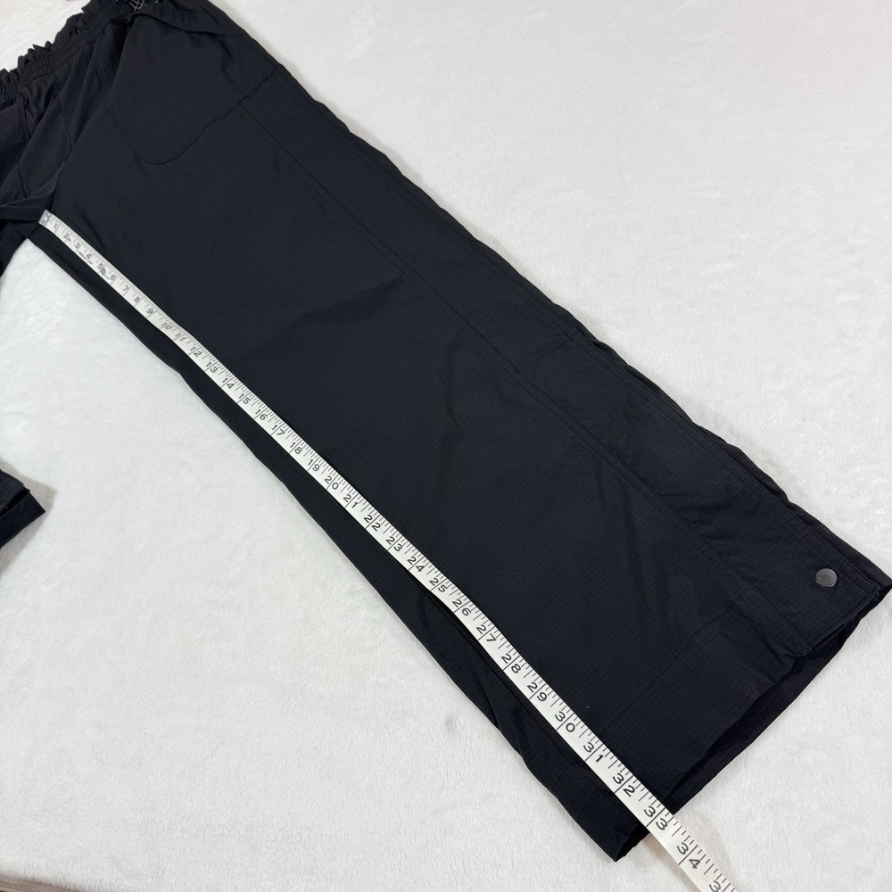 Athleta Trekkie High Rise Parachute Pant Sz 6 Tall Black #533487 Wide Leg Dance - Picture 15 of 16